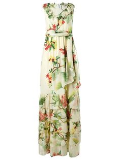 шелковое платье с цветочным принтом Isolda