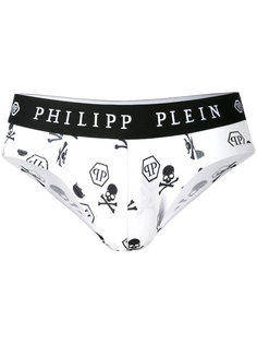 трусы с принтом черепов Philipp Plein