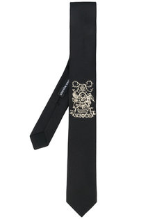 галстук с эмблемой Alexander McQueen