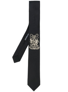 галстук с эмблемой Alexander McQueen