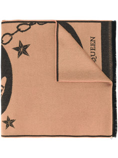 платок с фирменным принтом Alexander McQueen