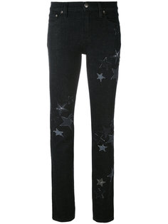 джинсы с нашивками звезд Red Valentino