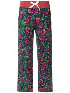 printed straight leg trousers Isolda