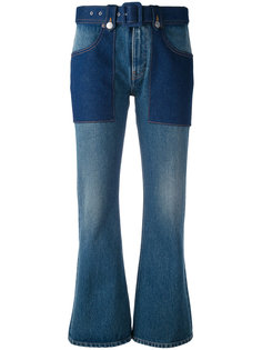 расклешенные укороченные джинсы Mm6 Maison Margiela