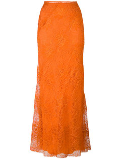 длинная кружевная юбка Alberta Ferretti