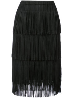 юбка-карандаш с бахромой Pleats Please By Issey Miyake