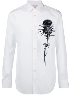 рубашка с принтом цветка Alexander McQueen