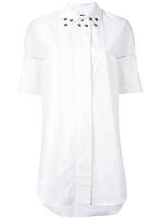 платье-рубашка с заклепками на воротнике Mm6 Maison Margiela