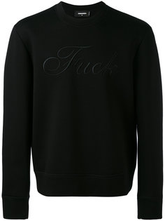 толстовка в вышивкой "F***" Dsquared2