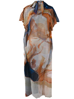 полупрозрачное платье с высокой горловиной Paula Knorr