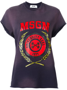 футболка с принтом MSGM  MSGM
