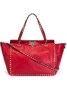 сумка-тоут Rockstud в форме трапеции Valentino