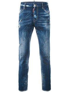 джинсы скинни со слегка выцветшим эффектом Dsquared2