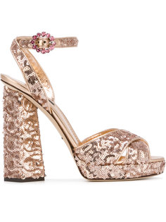 босоножки в пайетках Dolce & Gabbana