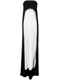 длинное двухцветное платье Isabel Sanchis
