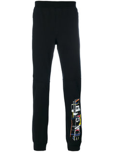 спортивные брюки с принтом логотипа Versace