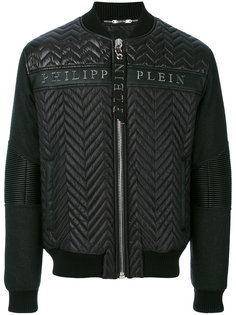 куртка-бомбер с текстурой шеврон Philipp Plein