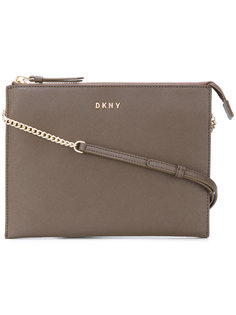 Flat top zip crossbody bag DKNY
