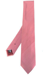 галстук в диагональную полоску Giorgio Armani