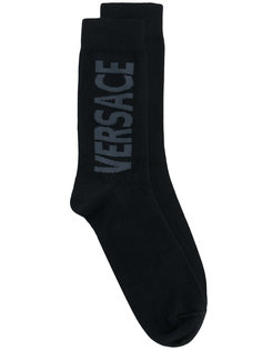 носки с принтом логотипа Versace
