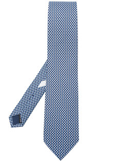 галстук с принтом птиц Salvatore Ferragamo