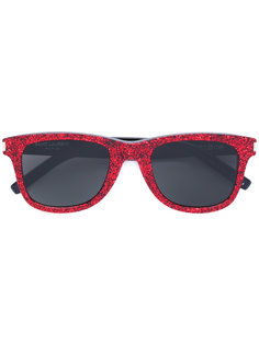 солнцезащитные очки Classic 61 с мелкими блестками Saint Laurent Eyewear
