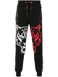 спортивные брюки с принтом тигров Plein Sport