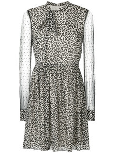 платье с прозрачными рукавами Red Valentino