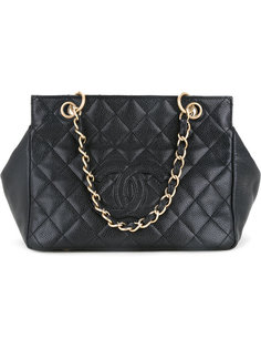 сумка-тоут с логотипом CC Chanel Vintage