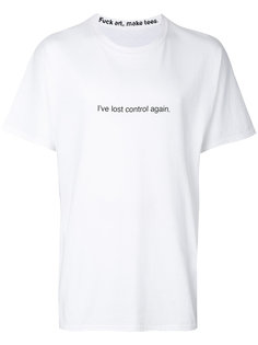 slogan printed T-shirt F.A.M.T.