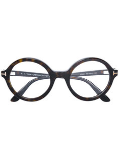 очки в круглой оправе Tom Ford Eyewear