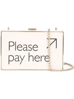 клатч-футляр Please Pay Here  Anya Hindmarch