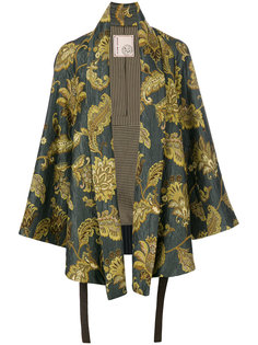 пиджак-кимоно с принтом листьев  Antonio Marras