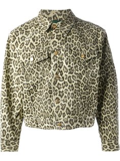 джинсовая леопардовая куртка Junior Gaultier  Jean Paul Gaultier Vintage