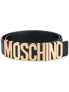 ремень с бляшкой-логотипом Moschino