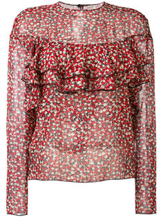 полупрозрачная блузка с цветочным узором Philosophy Di Lorenzo Serafini