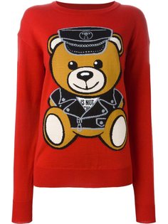 джемпер biker teddy bear Moschino