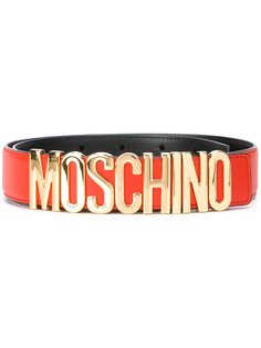 ремень с бляшкой-логотипом Moschino