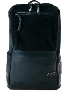 Leather combination square backpack As2ov