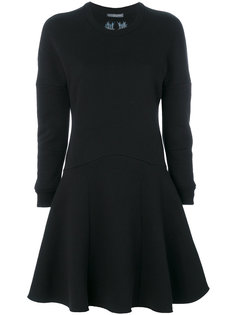 расклешенное платье с драконами Alexander McQueen