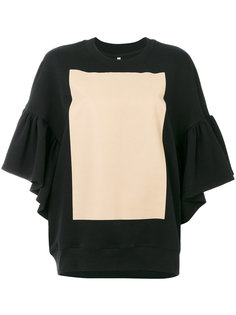 sweatshirt with ruffled sleeves Ioana Ciolacu