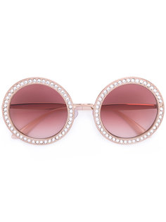 солнцезащитные очки с отделкой стразами Dolce & Gabbana Eyewear