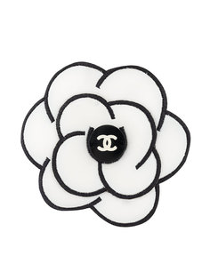 тканевая брошь-цветок Chanel Vintage