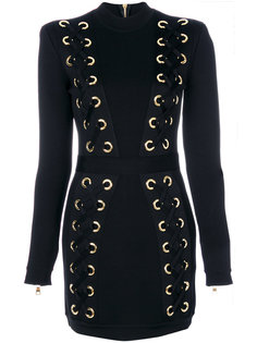 embroidered fitted dress Balmain
