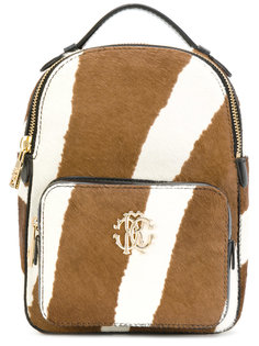 zebra print calf hair mini backpack Roberto Cavalli