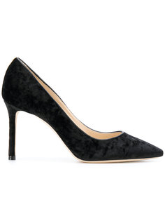 velvet stiletto pumps Jimmy Choo