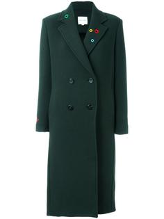 двубортное пальто  с декорированными лацканами Mira Mikati
