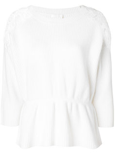 свитер с кружевной отделкой  Chloé