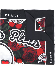 floral embroidered scarf Philipp Plein