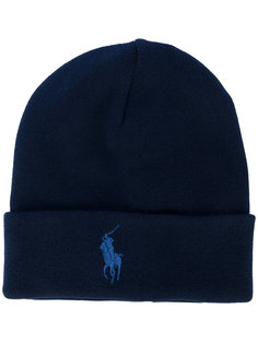 вязаная шапка с логотипом Polo Ralph Lauren